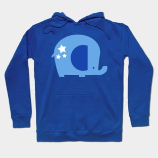 Blue Star Elephant Hoodie